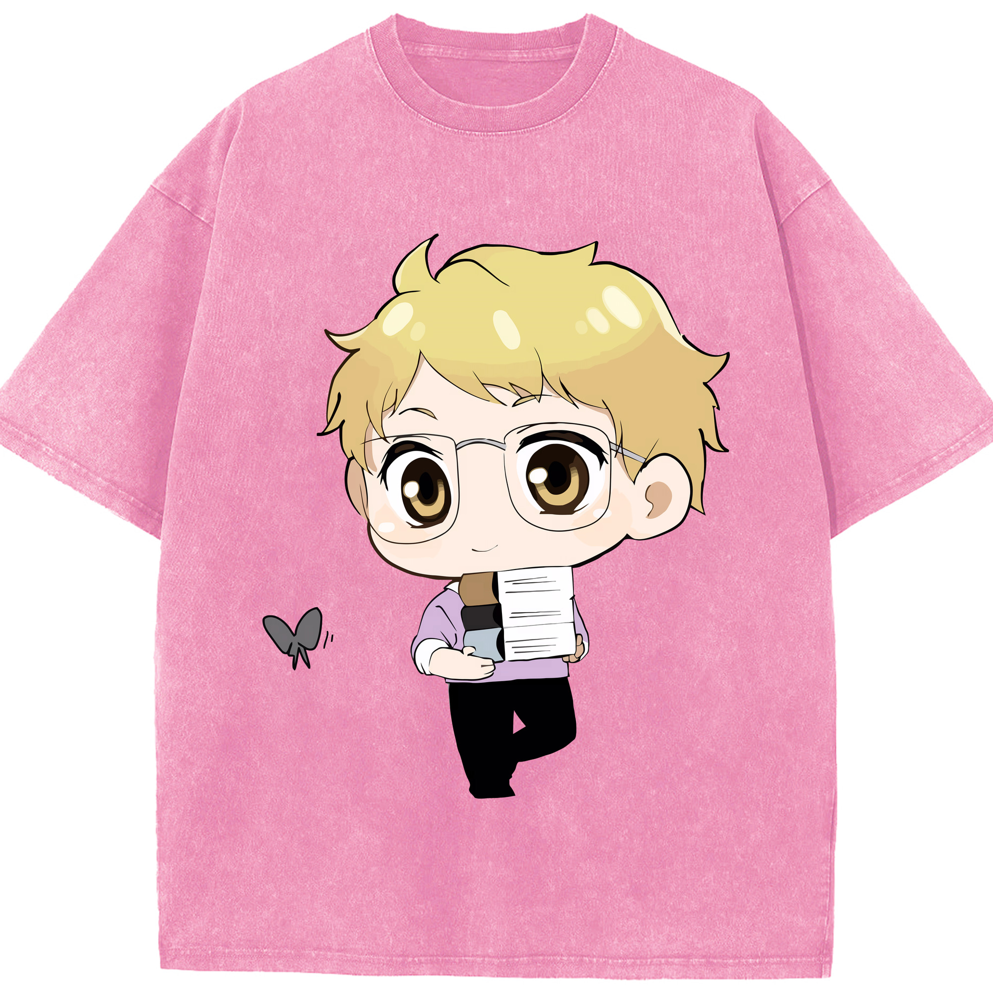 （画像用） ハイキュー!! Haikyu!! 綿100% ヴィンテージ風 半袖Tシャツ（フロントプリント）